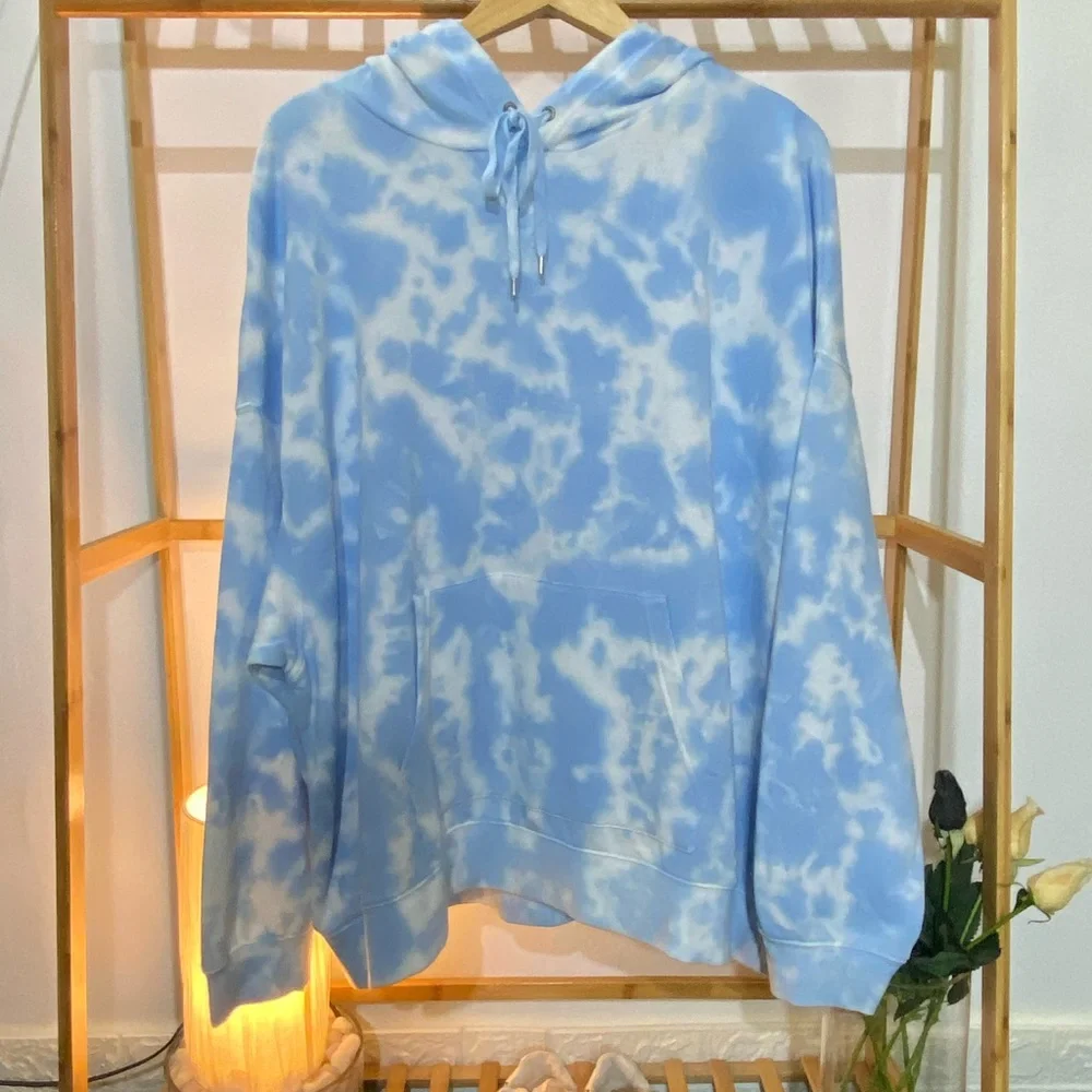 6️⃣5️⃣0️⃣ Chaps Sweatshirt Tie Dye Hoodie. Size - 3X - Picture 4 of 6